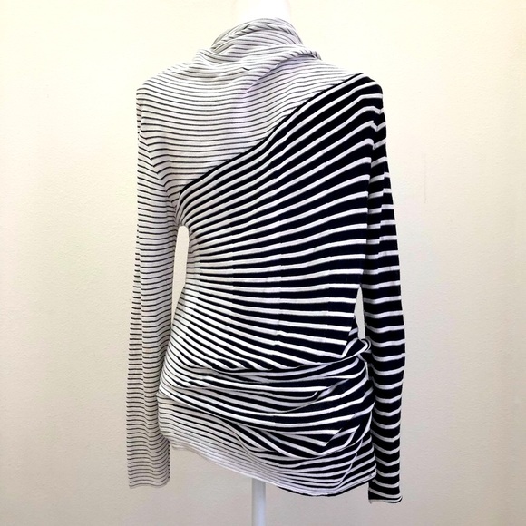 ⭐️Alison Sheri⭐️Asymmetrical Stripes Sweater - Picture 2 of 8